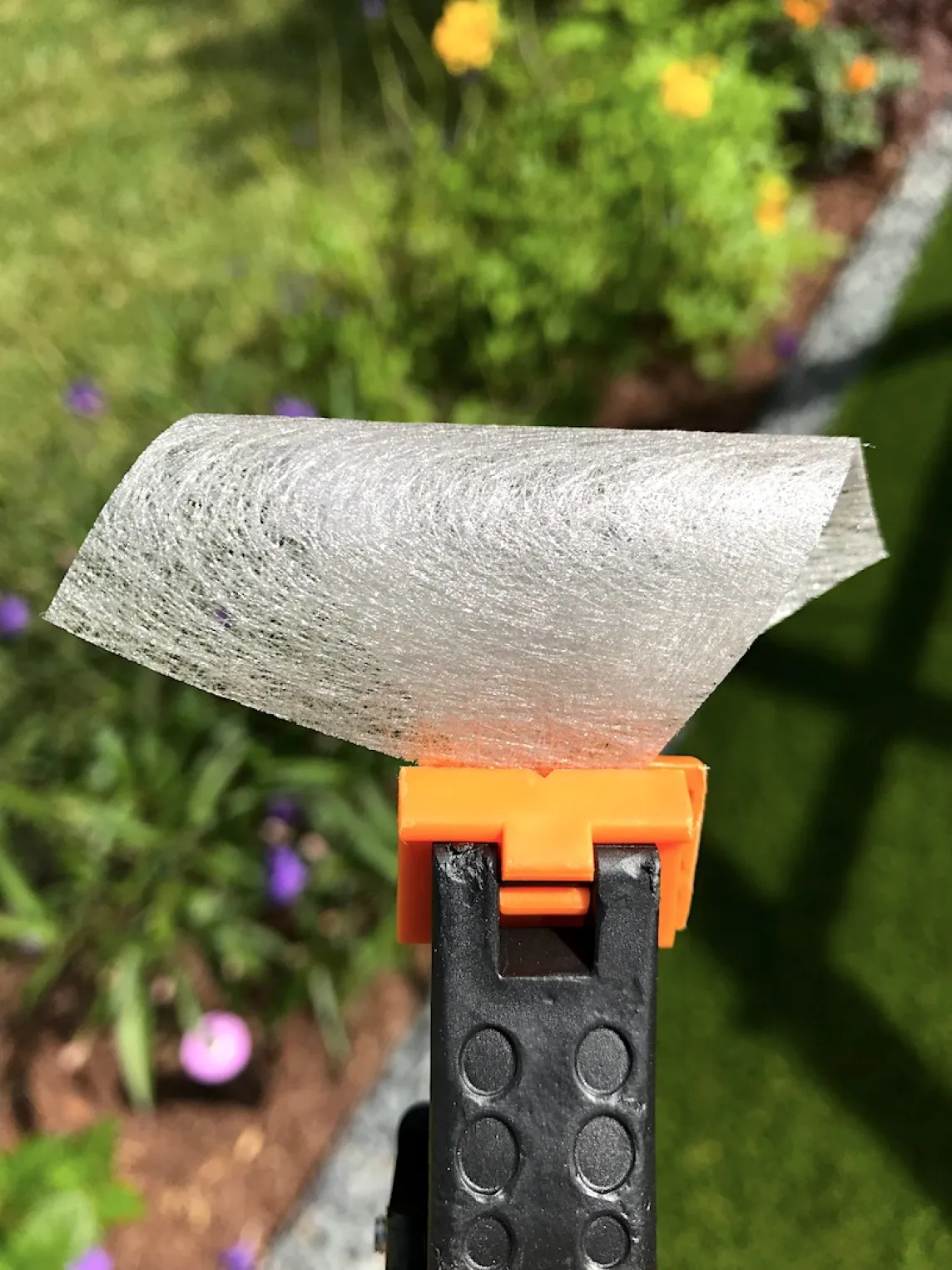 3oz Gray Spunbond (thermal bonded) Landscape Fabric Dual Side View