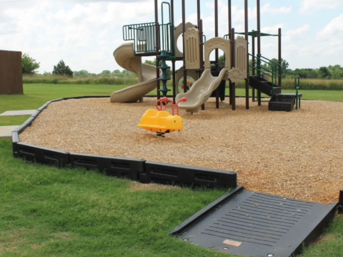 Duratimber Border with ADA Half Ramp