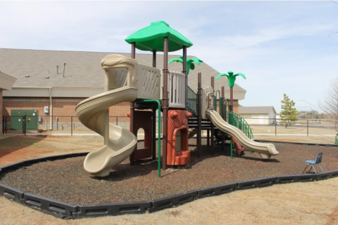Duratimber Border Around a Playground