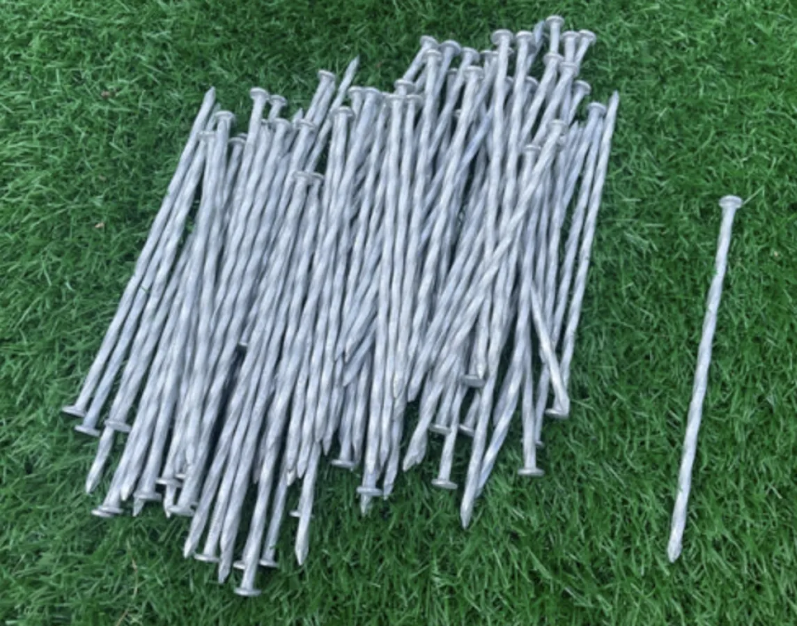 Twisted Nails 6in Galvanized