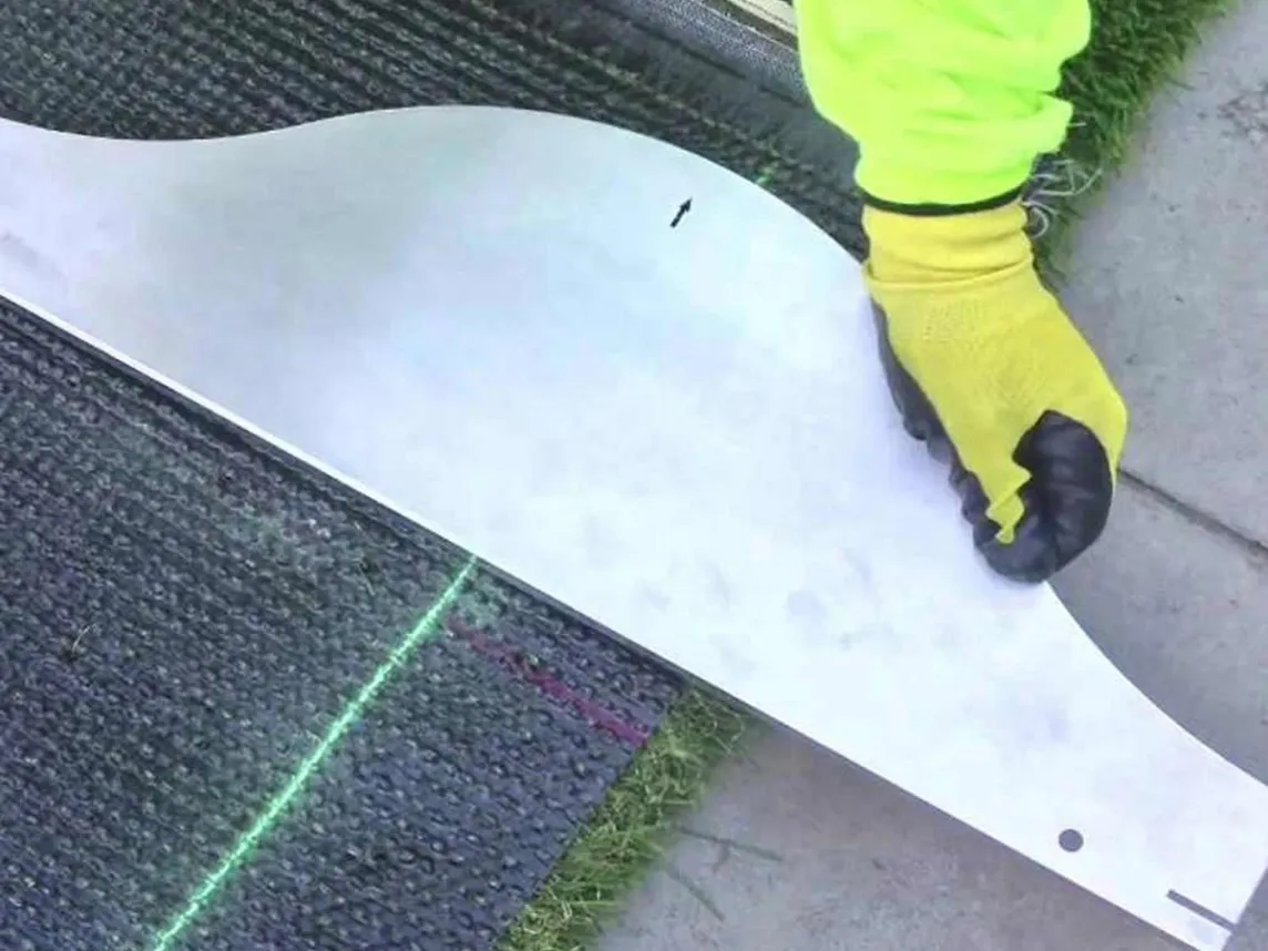 Artificial Turf Seam Template Tool