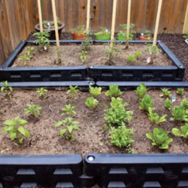 DuraTimber Borders Used in a Raised Garden