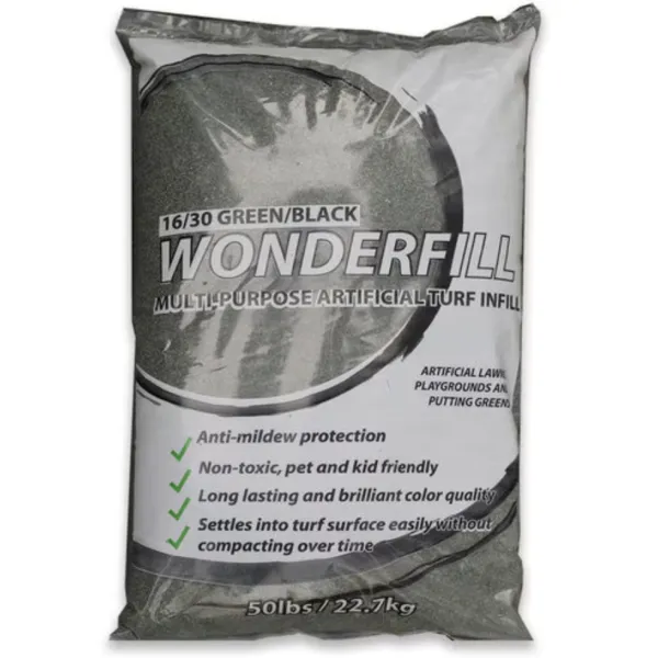 Artificial Turf Infill Wonderfill Green Black Bagged